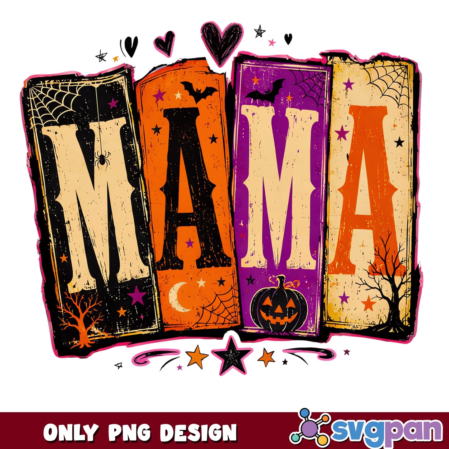 Halloween Mama PNG, Spooky Mom Shirt Design, Halloween PNG