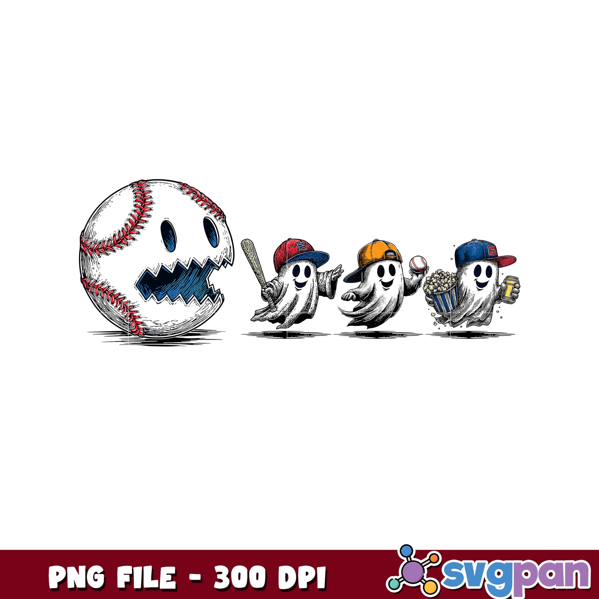 Halloween baseball png, chistmas stories png, halloween movies png