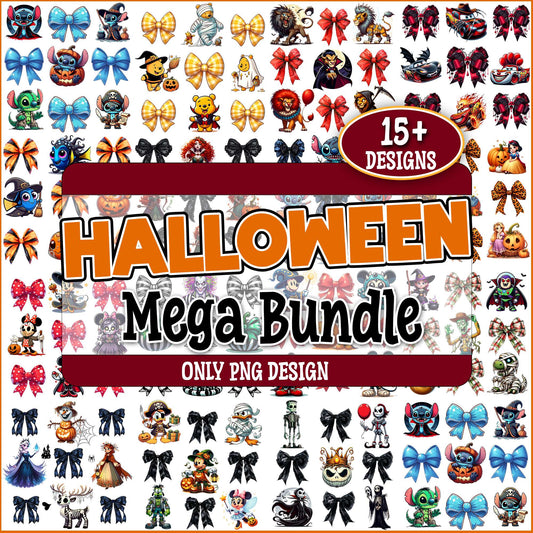 Halloween bowtie png bundle
