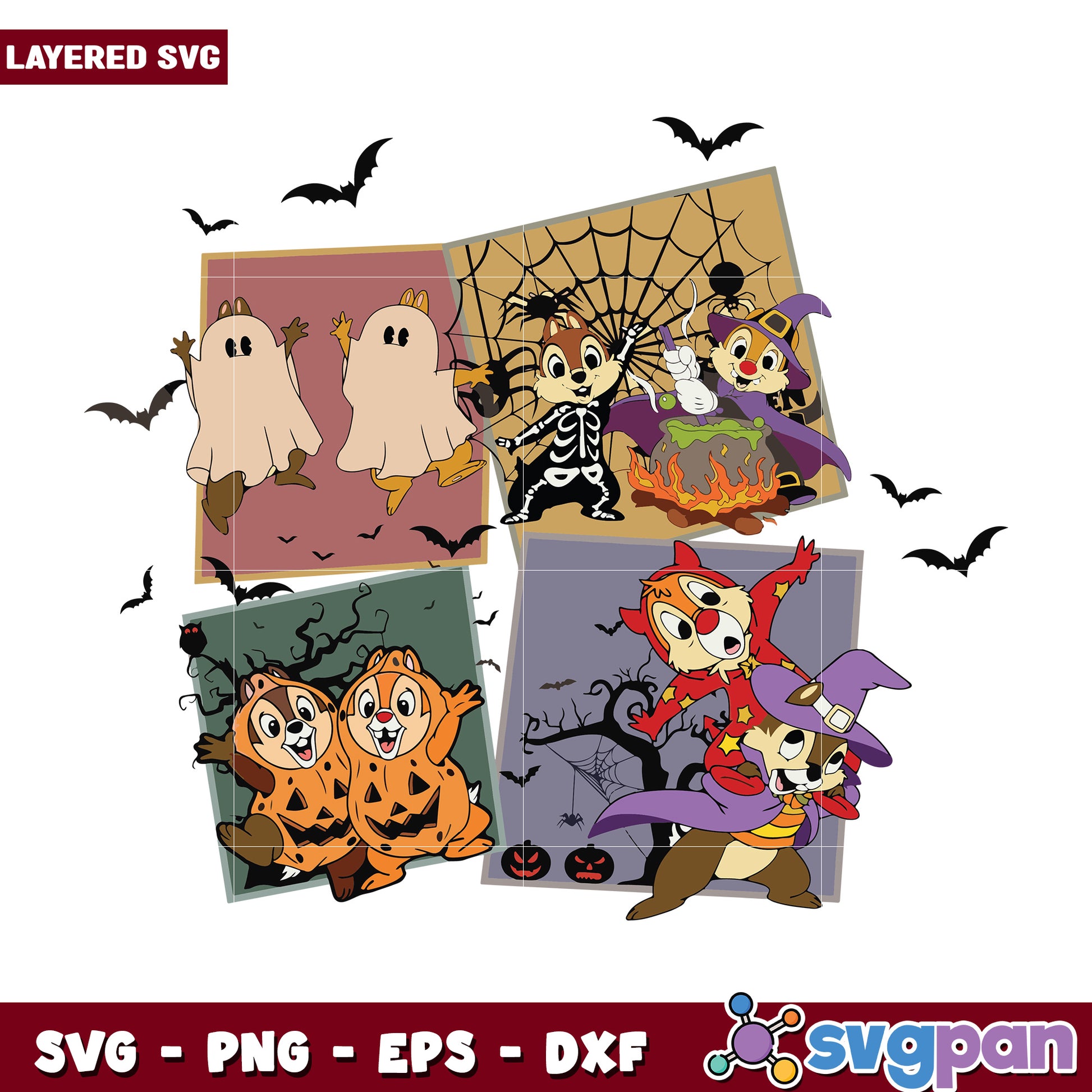 Halloween cartoon characters svg, costumes for halloween​ svg, halloween drawings​​ svg