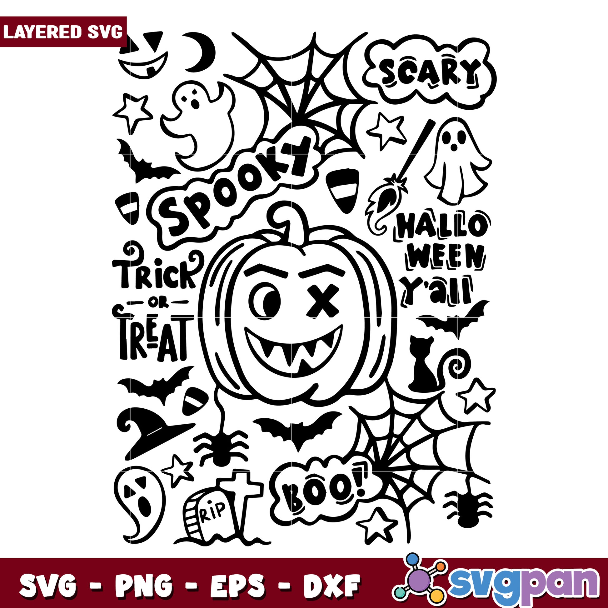Halloween characters svg, halloween svg, horror movies characters svg