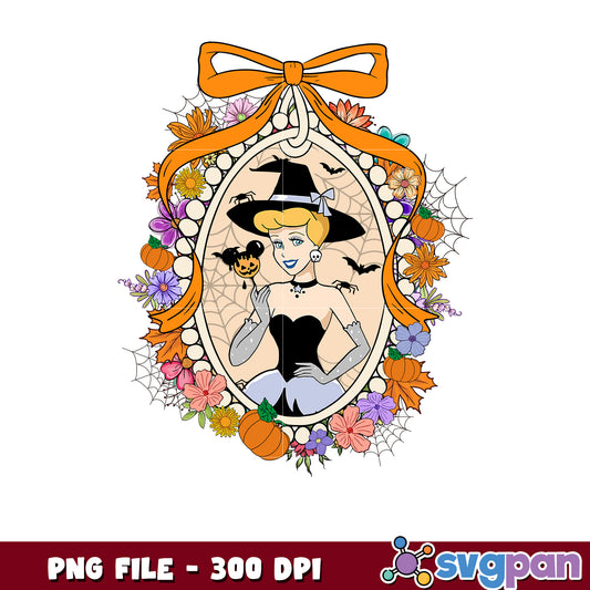 Halloween cinderella png, halloween decorations png, halloween disney png
