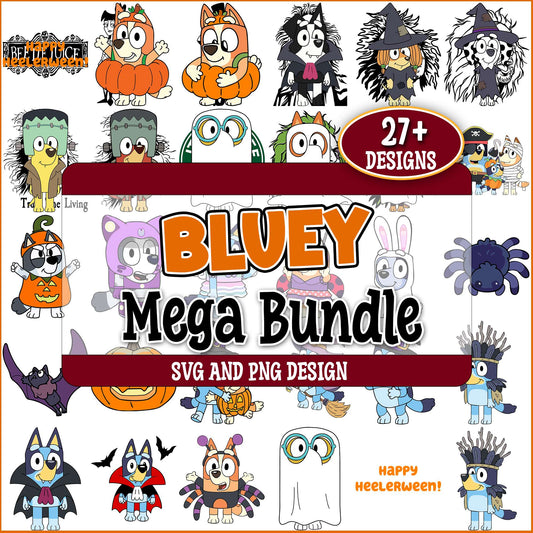 Halloween costume bluey svg bundle