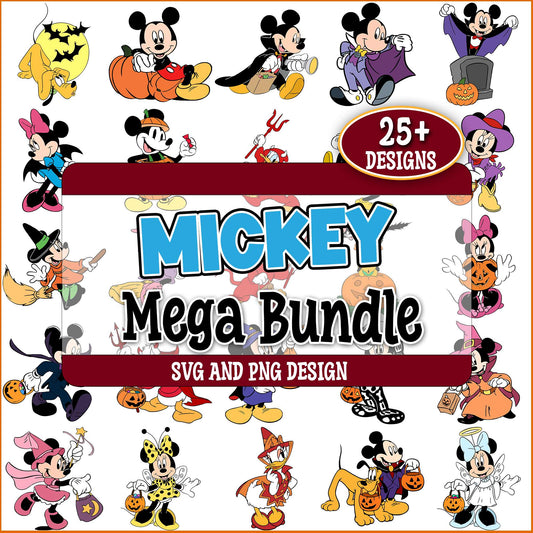 Halloween costume mickey svg bundle
