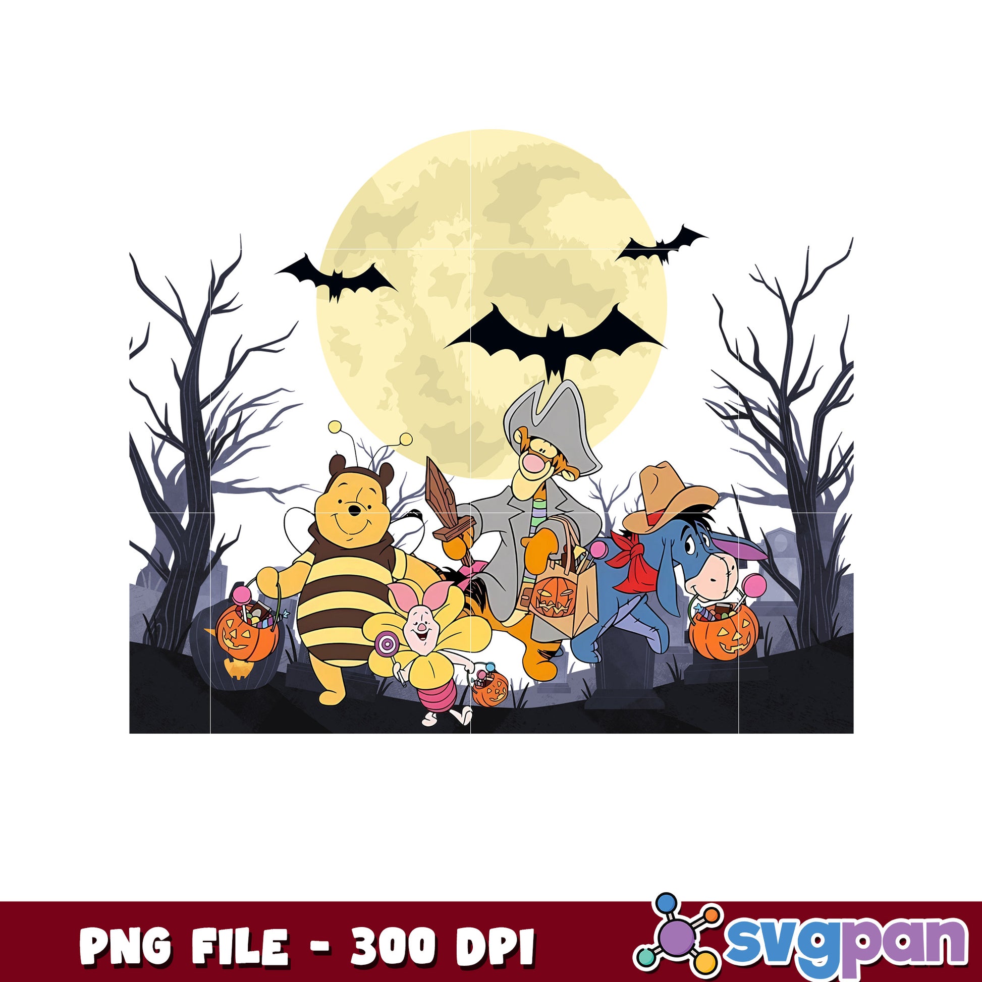Halloween costumes png, halloween winnie the pooh png, halloween costumes png