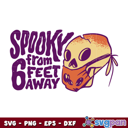 Halloween covid lettering svg
