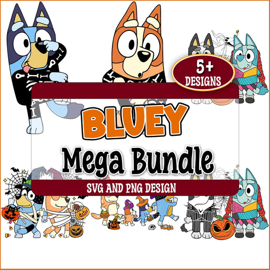 Halloween day bluey svg bundle