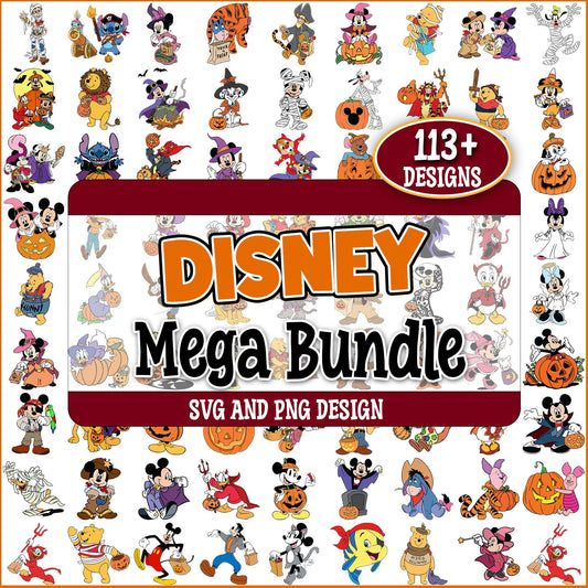 Halloween design disney svg bundle