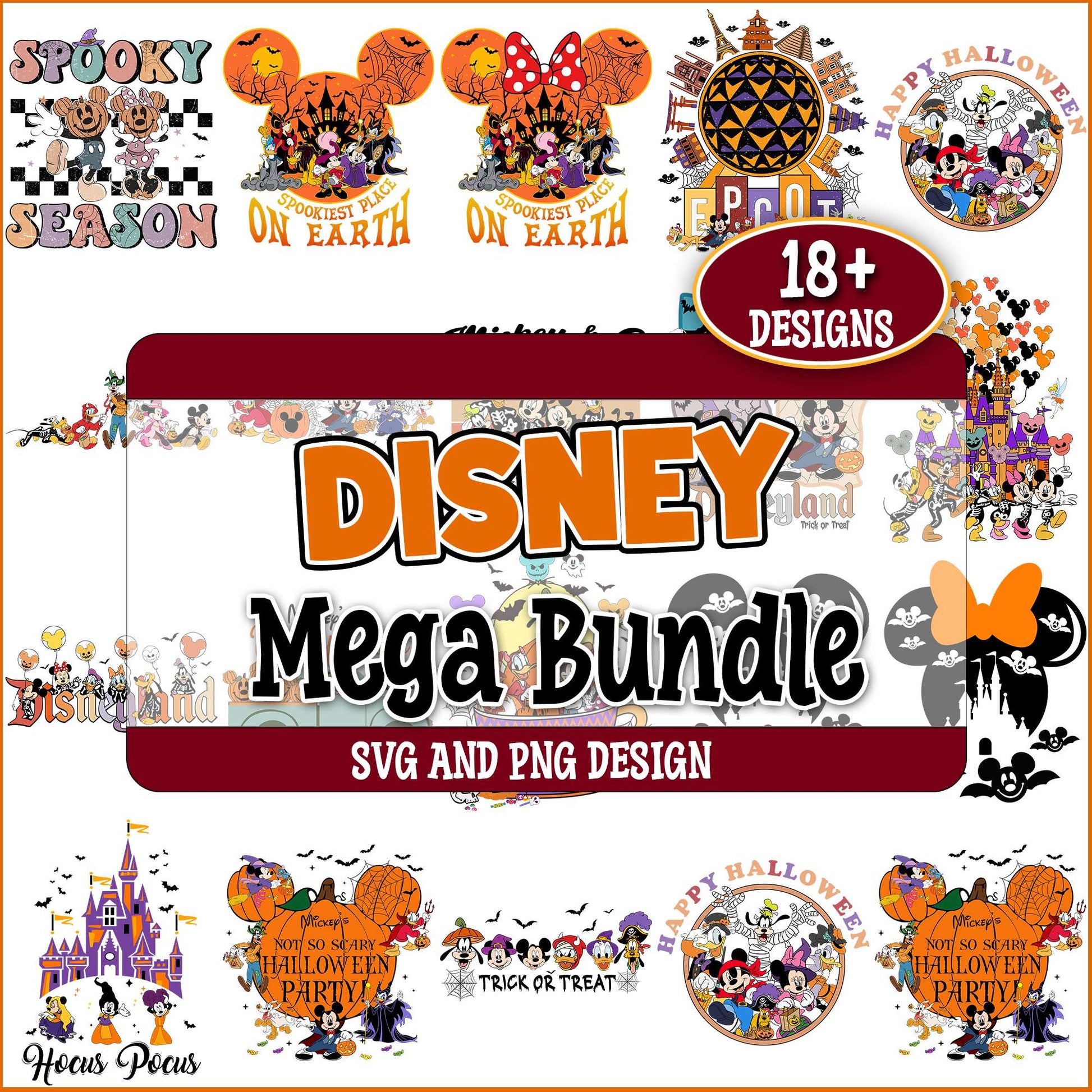 Halloween disney set svg bundle