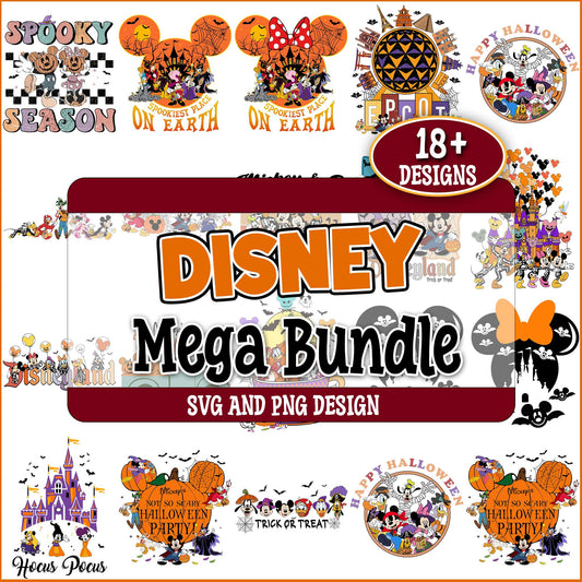 Halloween disney set svg bundle