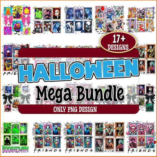 Halloween friends png bundle