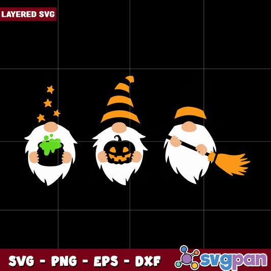 Halloween gnomies svg, halloween svg, horror movies characters svg