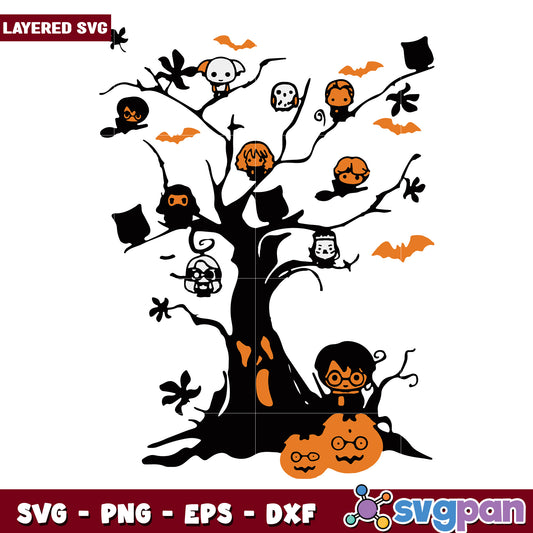 Halloween harry chibi svg, halloween svg, horror movies characters svg