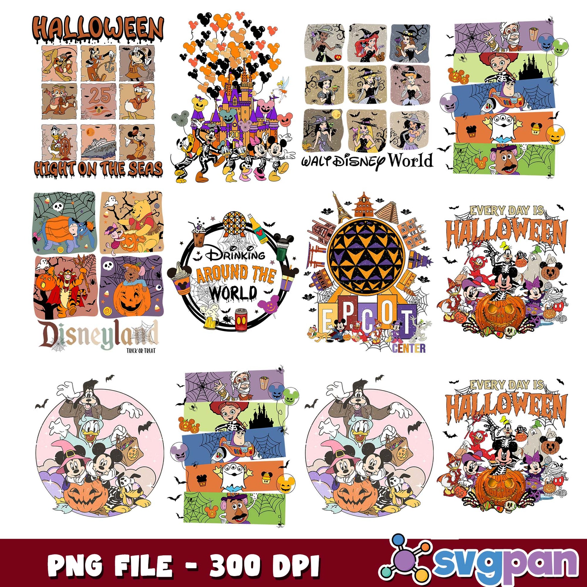 Halloween hight on the seas png bundle