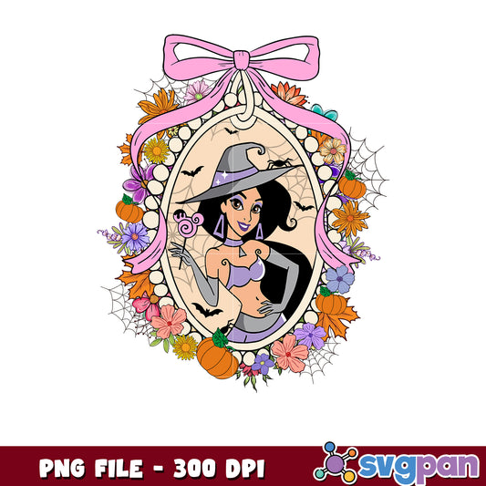 Halloween jasmine png, halloween decorations png, halloween disney png