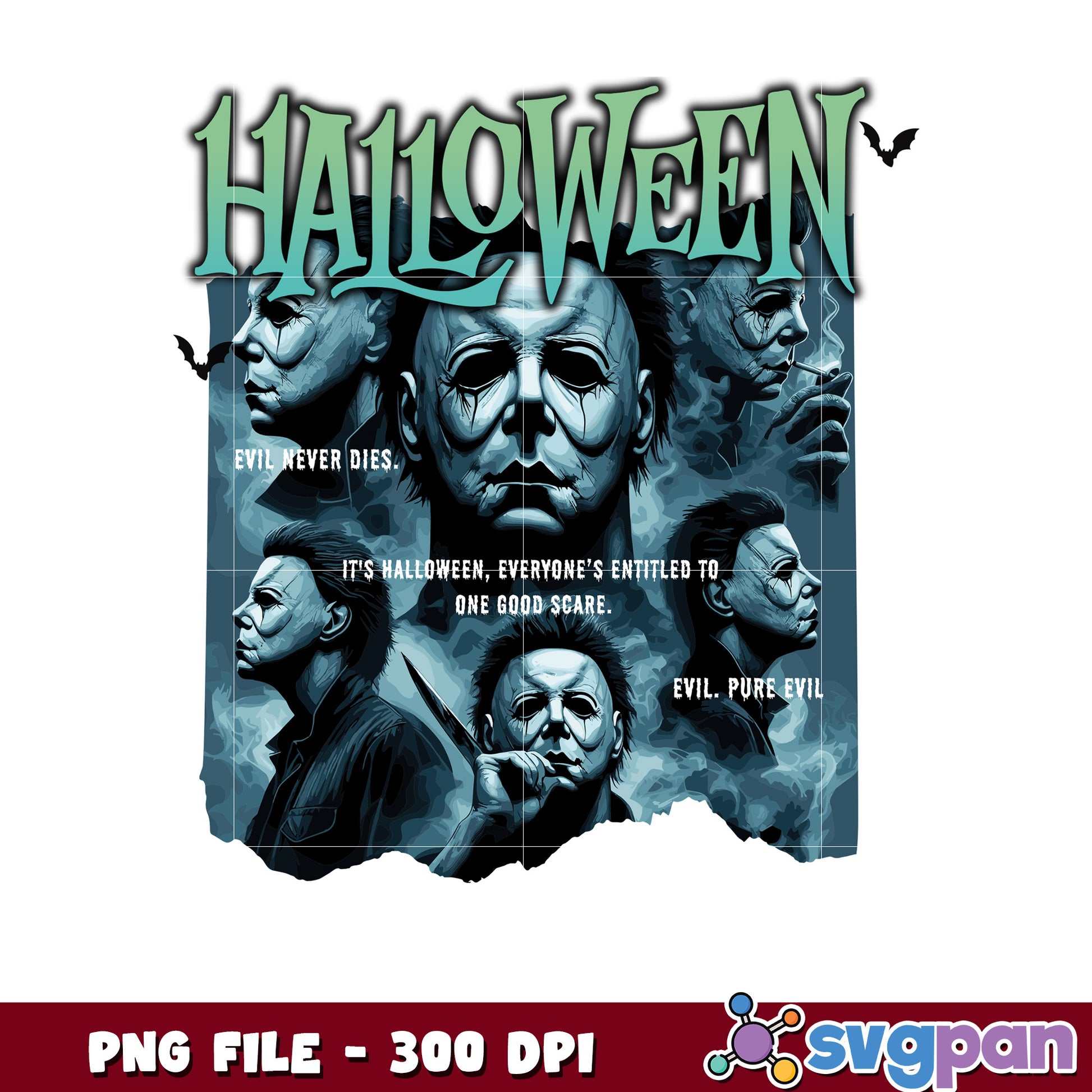 Halloween michael png, halloween horror characters png, halloween town png