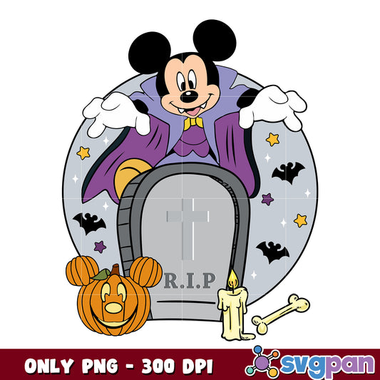 Halloween mickey dracula png, mickey halloween png, mickey mouse png