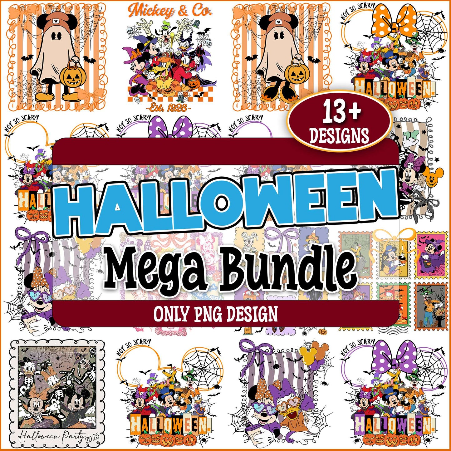 Halloween not so scary png bundle