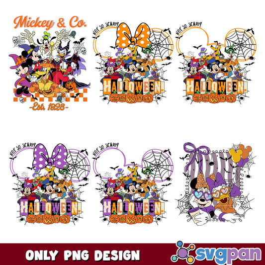 Halloween not so scary est 1928 png bundle