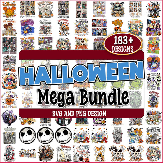 Halloween of disney svg bundle