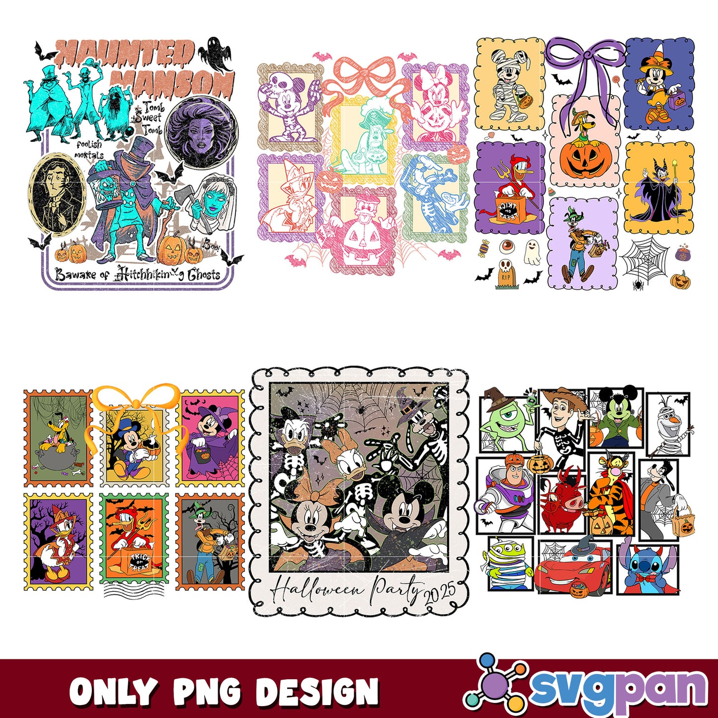 Halloween party 2025 png bundle