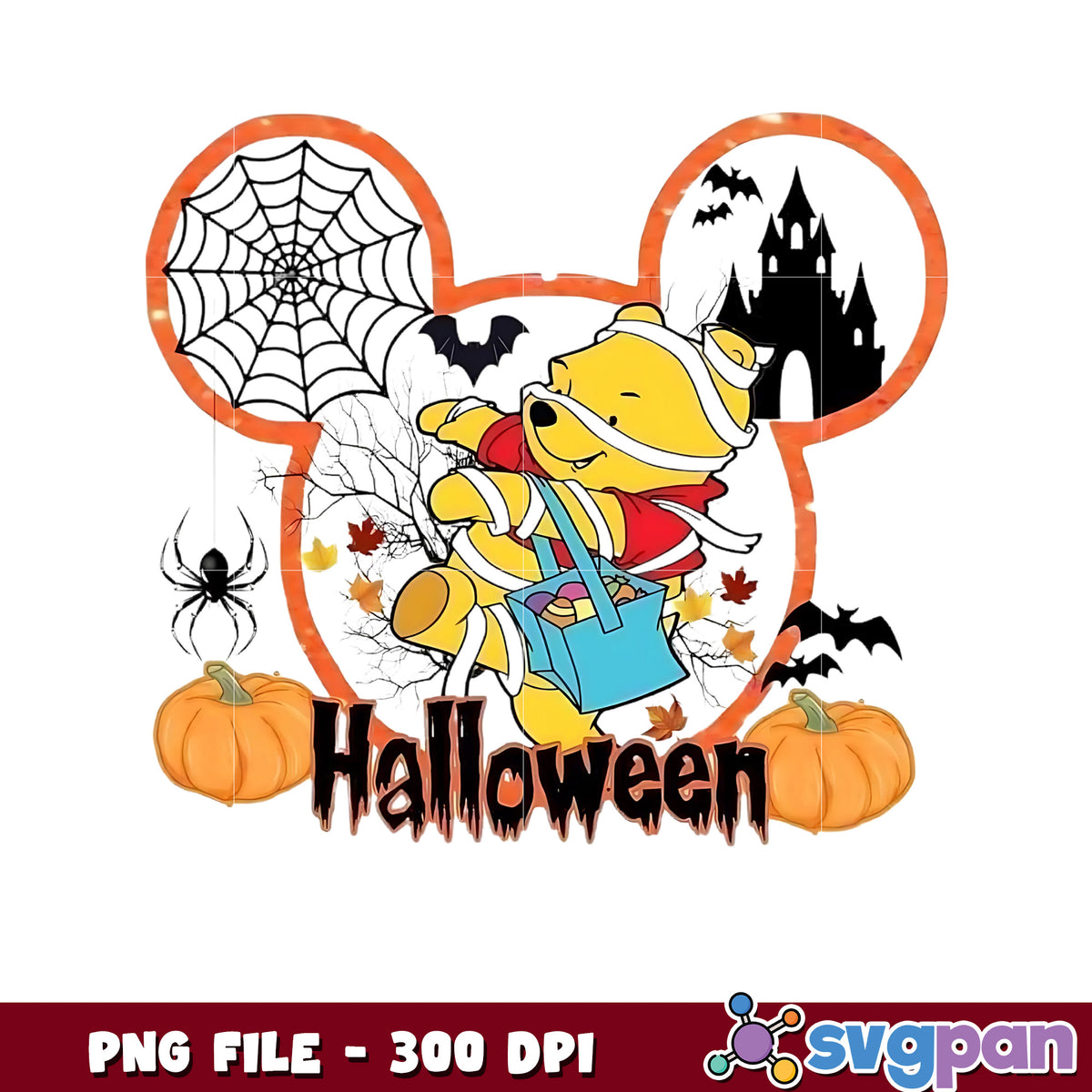 Halloween png, spooky autumn png, fall season png