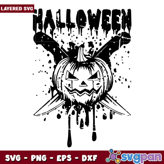 Halloween pumkin knife svg, halloween svg, horror movies characters svg