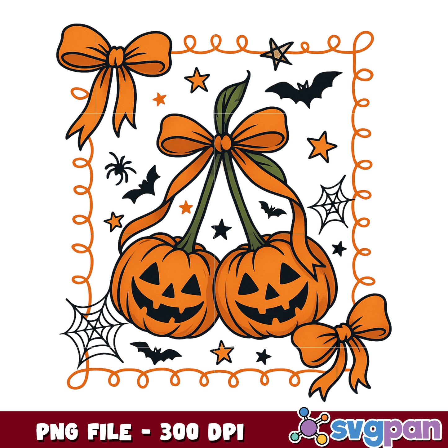 Halloween pumpkin cherry png, halloween cartoons​ png, halloween​ decor png