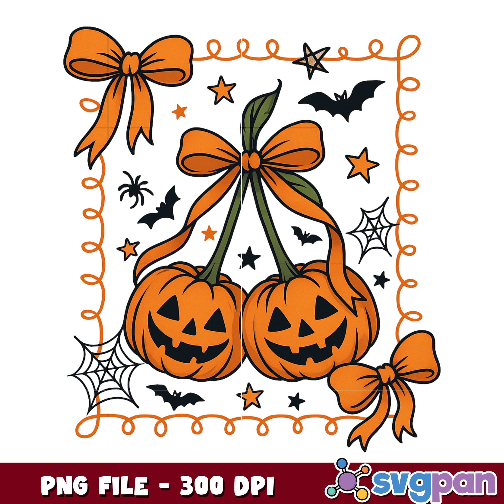 Halloween pumpkin cherry png, halloween cartoons​ png, halloween​ decor png