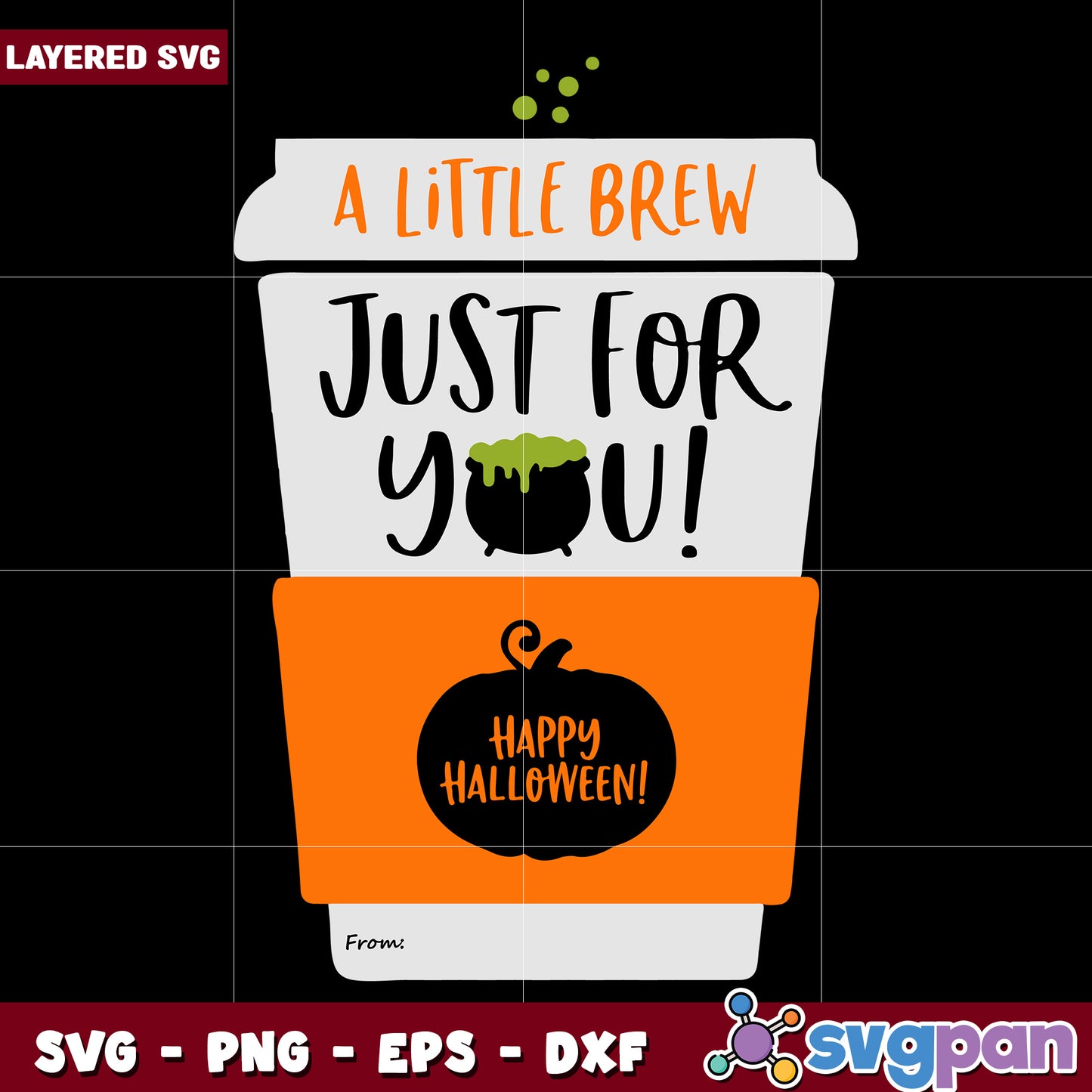 Halloween pumpkin spice coffee gift svg, halloween svg, horror movies characters svg