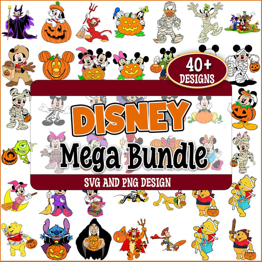 Halloween set disney svg bundle
