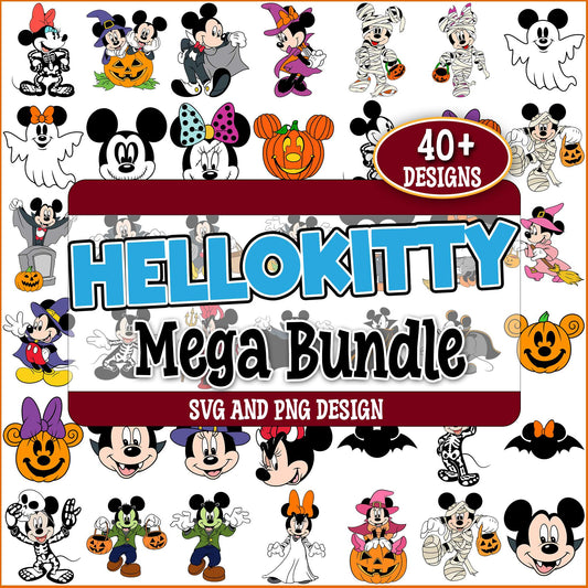 Halloween spooky mickey svg bundle