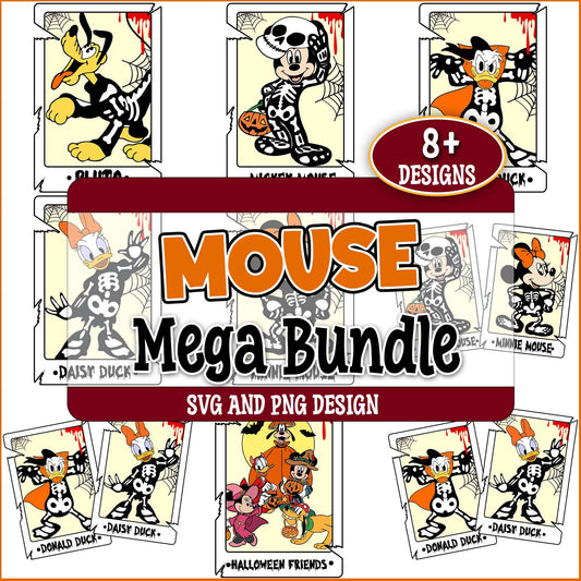 Halloween tarot cards mickey svg bundle