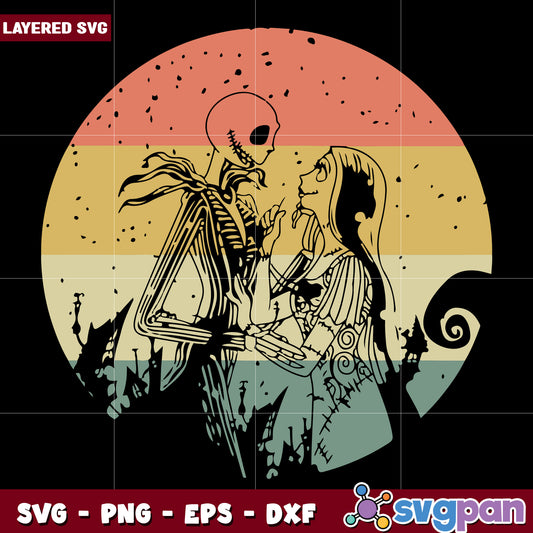 Halloween town jack and sally svg, halloween movies​ svg, spirit halloween​ svg