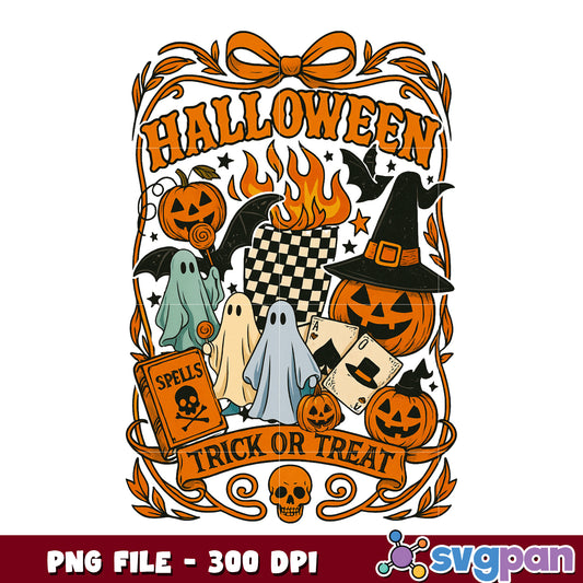 Halloween trick or treat png, halloween season png, spooky halloween png