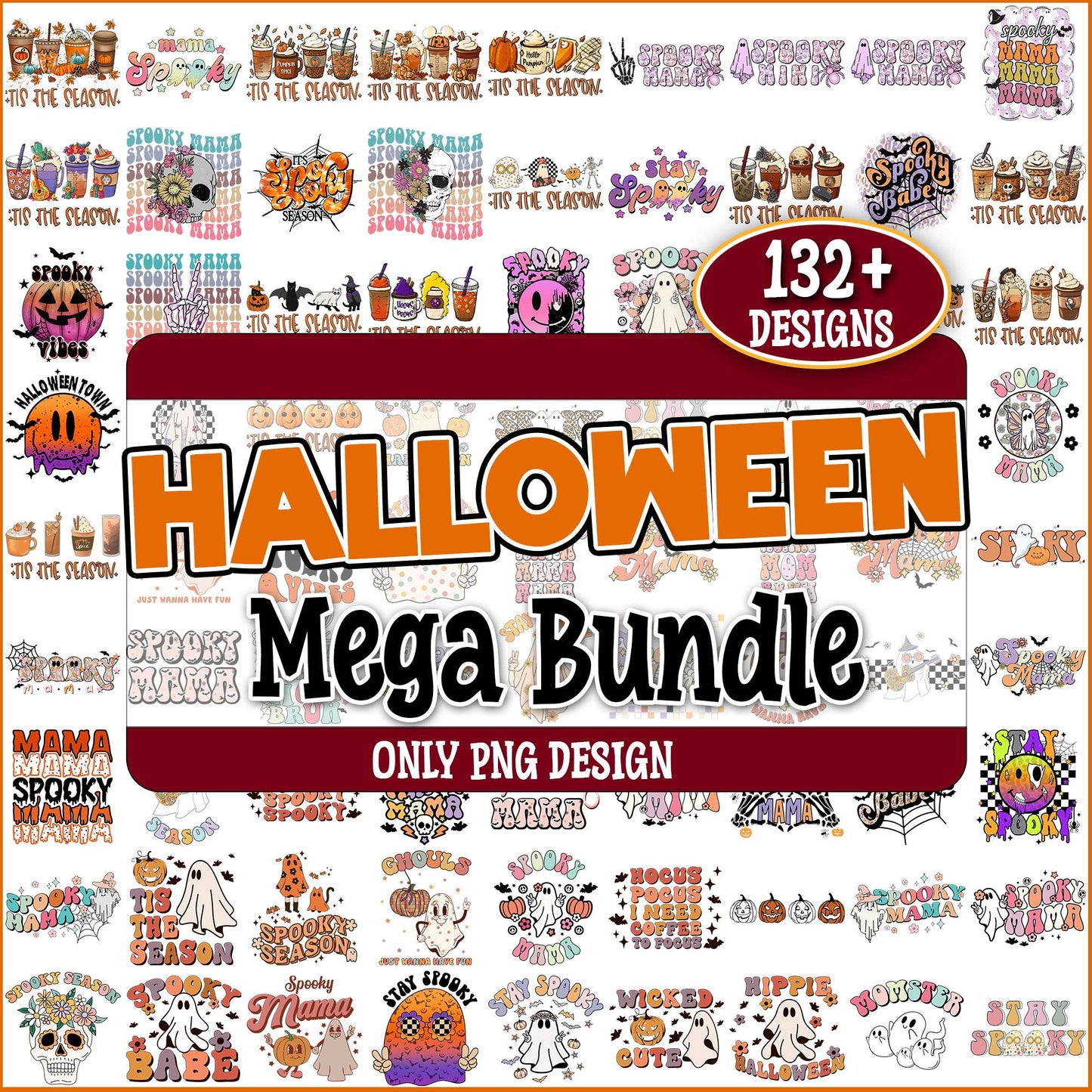 Halloween stay spooky png bundle