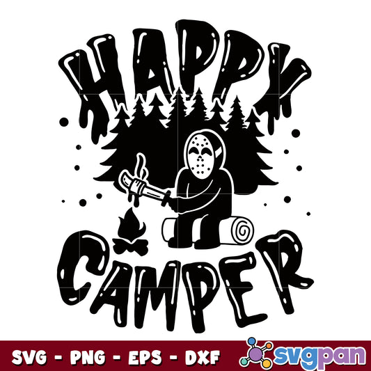 Happy Camper Jason Voorhees Halloween svg 