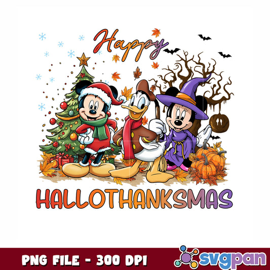 Happy Hallothanksmas png, christmnas music png, thanksgiving png