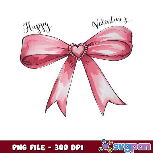 Happy Valentine's Day ribbon graphic, perfect for gifts
