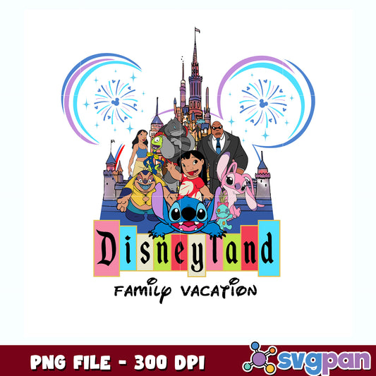 Happy birthday disney land png, lilo and stitch the movie png