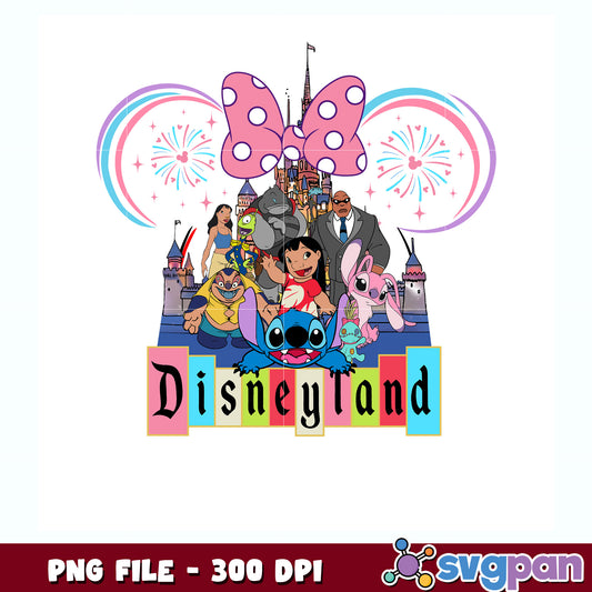 Happy birthday disneyland stitch characters png, disneyland png, stitch png