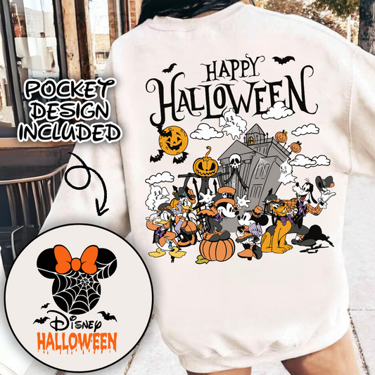 Happy halloween spooky characters png, halloween candy png , halloween cartoons png