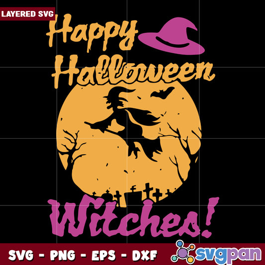 Happy halloween witches svg, halloween time svg, trick or treat svg (2)