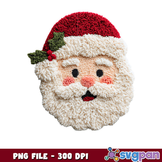Happy santa head png, happy christmas​ png, vacations png