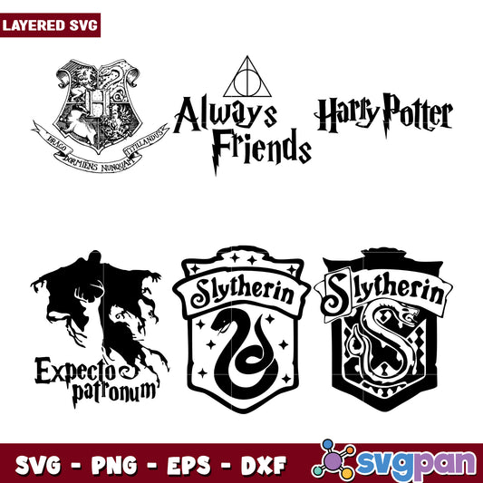 Harry Potter SVG Bundle Layered Designs