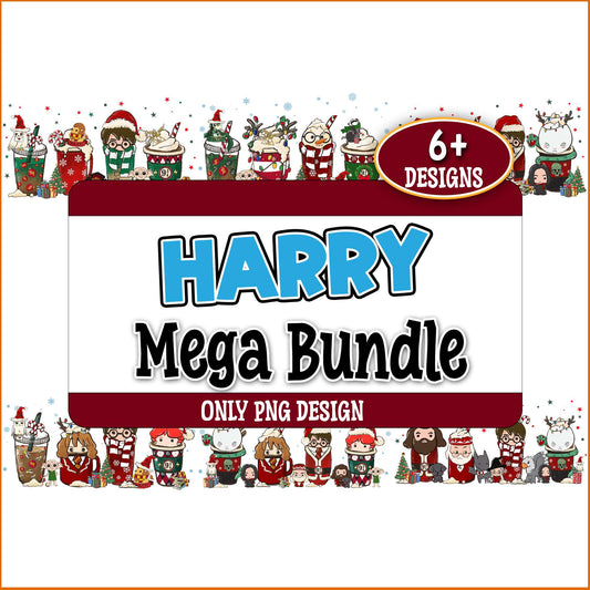 Harry potter christmas cup png bundle