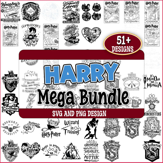 Harry potter sketch svg bundle