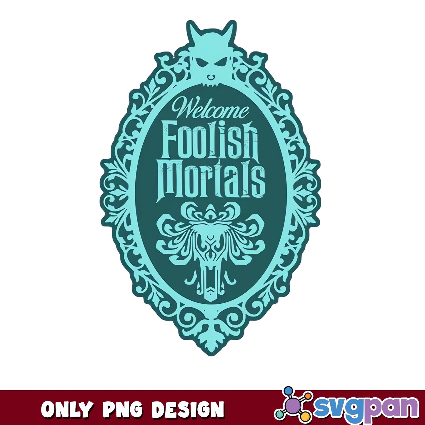 Haunted Mansion Foolish Mortals Spooky Mirror Clipart PNG, Disney, PNG