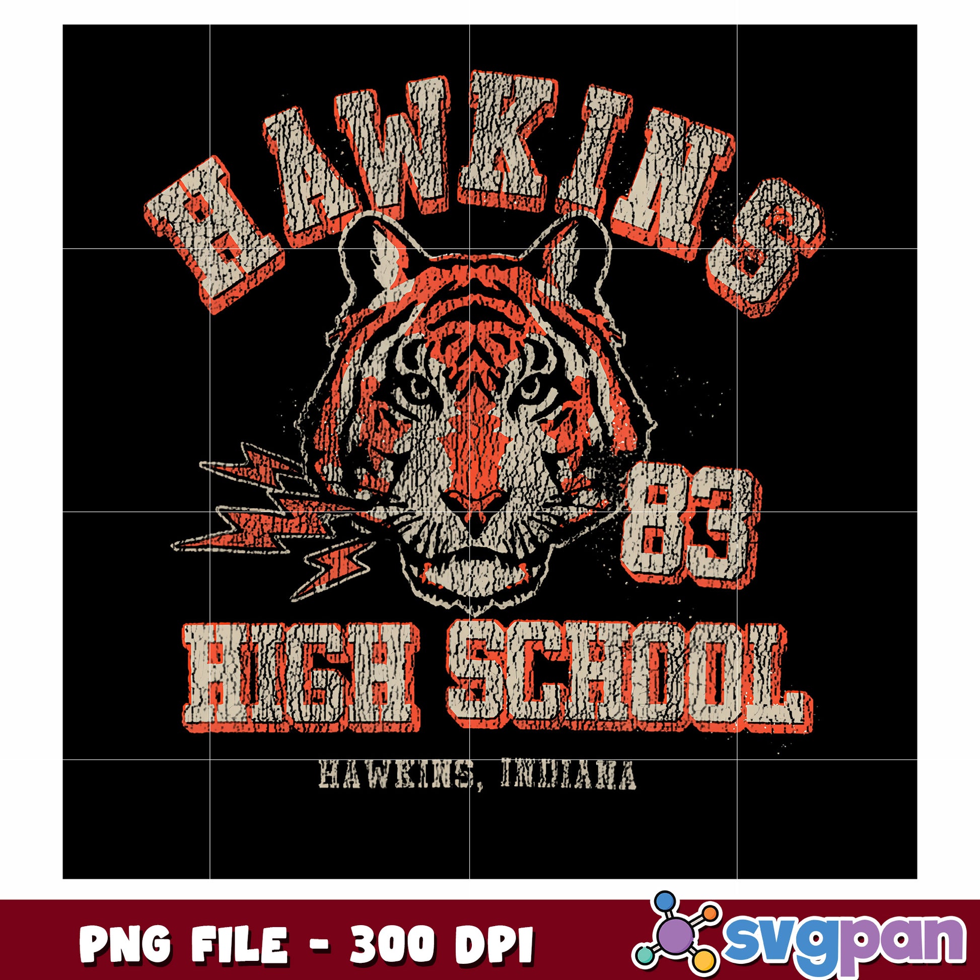 Hawkins high school logo png, new stranger things png, mystery movie png