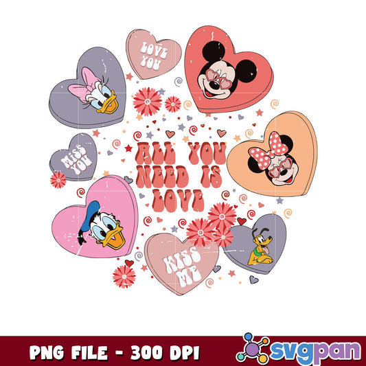 Heartfelt Disney Love Design, perfect for Valentine's Day